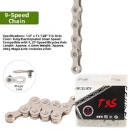 Rust Resistant Gold Plated Bicycle Chain 116 Links