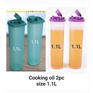 Tupperware Cooking Oil 2pcs Size 1.1L Multipurpose Bottle Oil Dispenser Bottle