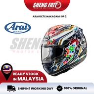 ARAI RX7X NAKAGAMI GP 2 Helmet Motor Visor Topi Keledar Full Face Superbike SIRIM RX-7X Motorcycle M