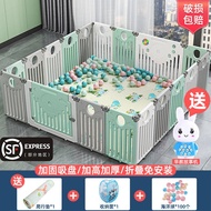 Pagar Pelindung Permainan Kanak-Kanak Pagar Ruang Tamu Bayi Keselamatan Pagar Kanak-Kanak Pagar Rumah Tangga Merangkak Tikar Lipat