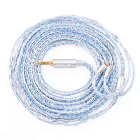 KBEAR ST16plus 2 Meters earphone cable 16 cores 5N Single Upgrade Cable Connector Earphone wire for 