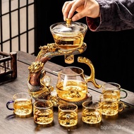 New Style Glass Automatic Tea Set Household Lazy Teapot Kung Fu Teacup Office Tea Set 888 NZPP