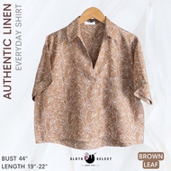 SLOTH SELECT เสื้อเชิ้ตลินินแท้💯 ทรงใส่สบายๆได้ทุกวัน