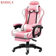 【Ready Stock】Sakula Gaming Chair Pink kerusi pejabat Office Chair Adjustable Kerusi Gaming Murah Computer Chair