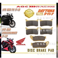 HONDA DISC BRAKE PADS VFR 800 FH 17-19 VFR 800 CROSS RUNNER 17-22  GOLD QUALITY G&K