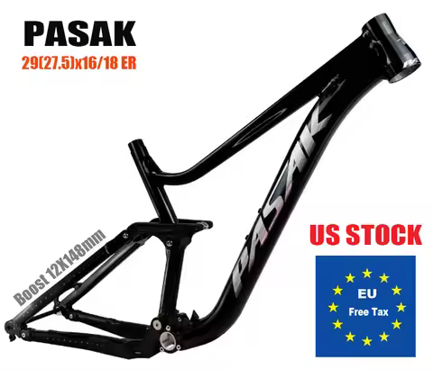 Bicycle Soft Tail Frame,Pasak, ENDURO, Full Suspension, Aluminium, MTB, DH AM Cycling Downhill, 29/2
