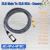 Xlr Male to Rca Gold Audio Cable 1 Meter Long
