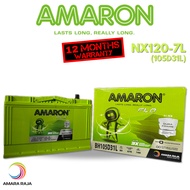 【SABAH】Amaron Hi Life Flo NX120-7L NX120-7R 105D31L 105D31R Car Bateri Kereta Made in India Hilux Dm