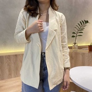 KEMEJA Nancy BLAZER LINEN Women LOONA CASUAL OUTER Women Shirt BLAZER Women