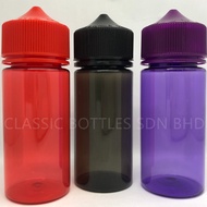 【100PCS】100ml V3 Transparent Colour Bottle / Liquid Oil / PET / Plastic Dropper Bottles