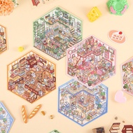 K1B STICKER 3DCute Magazine STICKER Waterproof STICKER Clamshell Embroidered Paper Notebook Material