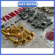 pnp Yamaha lc135 y15 y15zr m5 [10set] screw coverset bodyset body set screw allenkey allen key m5 AS