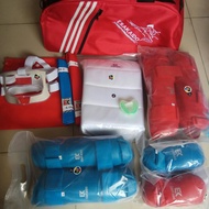 PERALATAN KARATE KUMITE SET LENGKAP PAKET HEMAT MEREK ESAKAIDO