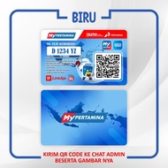 Cetak Kartu My Pertamina / ID Card My Pertamina / Member Card - New (Biru)