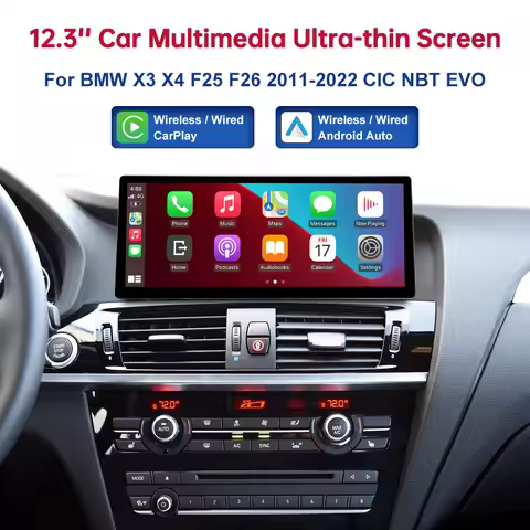 CN Road Top Touch Linux Display Multimedia Player Screen For BMW Car X3 X4 F25 F26 2011-2022 CIC NBT