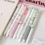 4ชิ้น/ชุด ปากกาลูกลื่น Lucky Star, ปากกากด Clover, ปากกาคุณภาพสูงสไตล์อินส์สำหรับนักเรียน, ชุด Lucky