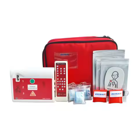 1set Two Language AED Trainer Automated Cardiopulmonary Resuscitation Training First Aid Device With