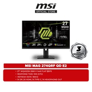 MSI MAG 274QRF QD E2 27" WQHD/2K 180Hz Flat Gaming Monitor