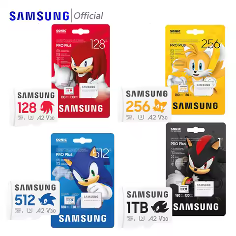 SAMSUNG MicroSD PRO Plus Micro SD Micro SD/TF Card 256gb 128gb 1Tb Type U3 4K V30 A2 Flash Micro Car