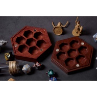 Dice Box DnD | PURPLE HEART WOOD Vault RPG Set Dungeons and Dragons D&D