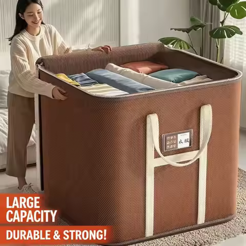 Household Travel Clothe Blanket Organizer Extra Large Capacity Quilt Moving Packing Bag Dustproof He