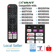 ♞,♘,♙Devant Smart TV Remote Control for 32STV103 50QUHV04 55UHD202 55UHD203 43STV103