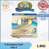 S26 Gold Progress Step 3 (1.8kg) Exp: 06/2023 (New Packing) (Wyeth)