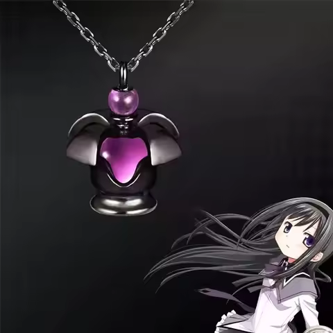 Anime Puella Magi Madoka Magica Necklace For Women Soul Gem Pendent Necklaces Fashion Jewelry Cospla