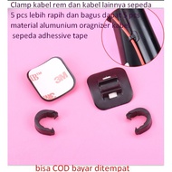 - aqua Clamp kabel rem dan kabel lainnya sepeda 5 pcs lebih rapih dan bagus dapat 5 pcs material alu
