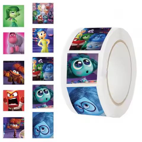500pcs Inside Out Cartoon Stickers Greeting Card Label Packaging Sealing Stickers Diy Journal Phone 