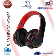 B39 Wireless Headphone Bluetooth Earphone Headset Earbuds Colorful LED Bass Stereo Ove-Ear Fon Kepal