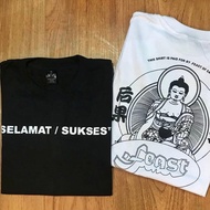 Kaos band FEAST - SELAMAT / SUKSES Putih dan Hitam Tshirt Band Local FEAST Cotton combad 24s tebal a