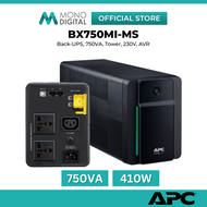 APC BX750MI-MS BACK-UPS 750VA, 230V, AVR UNINTERRUPTIBLE POWER SUPPLY WITH 2 UNIVERSAL & 1 IEC OUTLE