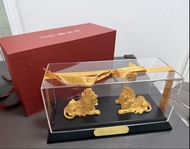 HSBC 24K鍍金獅子擺設