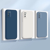 Solid color phone case POCO M3 Full Protect Camera Lens Shockproof TPU Jelly Soft cover C7K