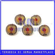 Lencana Logo KONI - Pin KONI Model Bulat Peniti - Karya Mulya