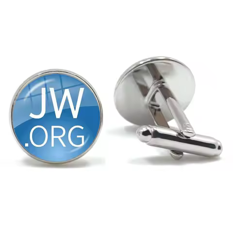 New Arrival JW.ORG Cufflinks Steampunk Jehovah's Witnesses Glass Dome Cuffs Jewelry Handmade Gifts R