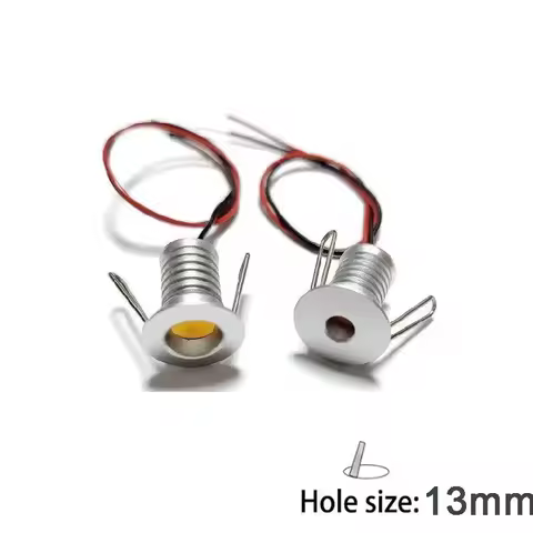 Mini Led Spotlight 1W Dimmable 13mm 12v Recessed Hall Star Plafond Light Indoor Ceiling Decoration S