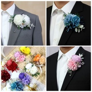 Corsage wedding Korsage pin men's suit groom corsage Artificial decoration for men's suit wedding fl