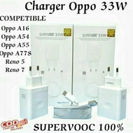 Charger Oppo Reno 7 7z 8 8z A74 A76 A57 A95 5G  Super Vooc 33w 33 watt