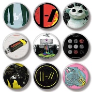 44mm 21 Band Pilots Pin Soft Button Pin Jewelry Creative Badge Cartoon Brooch Lapel Pin Canvas Bag B