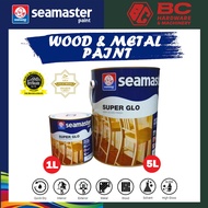 1L/5L (Black/White/Black Matt/Aluminium) Seamaster Superglo 6600 High Gloss Finish Wood and Metal Pa