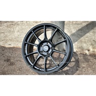 New Car Sport Rim Flow Forming 8KG WEDSSPORT TC105X 18x8.5J 5x113 ET35 Gloss Black - READY STOCK