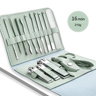 Premium Nail Clipper, Nail Clipper Set 16 Nail Clipper, Filer with Convenient Nail Storage Box