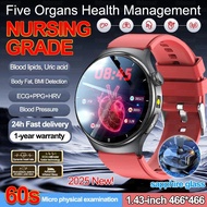 2026 Smartwatch Men AI Diagnosis Smart Watch ECG Blood Pressure Blood Oxygen Health Monitor ECG Smar