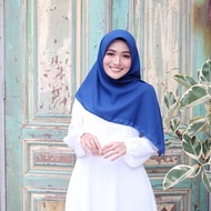 Fashion Official HIJAB BELLA SQUARE / BELLA SQUARE / HIJAB POLLYCOTTON SKY BLUE PREMIUM