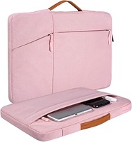 17.3 Inch Laptop Case for Women, Notebook Bag Compatible with Dell Inspiron 17 3000 7000/G3, Acer Aspire 7 17.3/ Aspire E 17, LG Gram 17.3,Fit HP Envy 17 17t/ Pavilion 17(Pink)