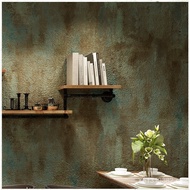 ins Wind Wallpaper PVC Wallpaper Mud Gray Modern Simple Restaurant Industrial Style Solid Color Wate