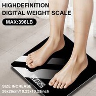 High Precision Digital Bathroom Scale | 26x26cm/10.23x10.23in, Tempered Glass, LCD Display, Temperat
