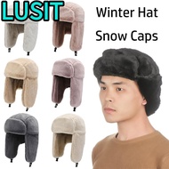 LUSIT Bomber Hat Warm Windproof Trapper Winter Hat